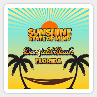 Deerfield Beach Florida - Sunshine State of Mind Sticker